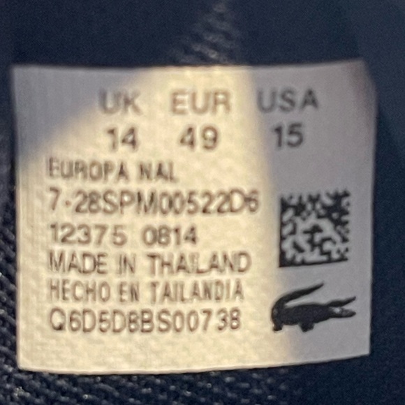 Lacoste Blue Sneakers Sleek Minimalist Design - Picture 6 of 6